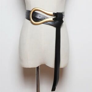 NEW Black and Gold Women's Belt